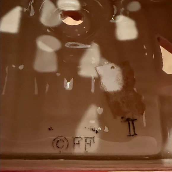 Vintage Fitz and Floyd Festive Christmas Votive Candle Holder House 1978 - Picture 5 of 6